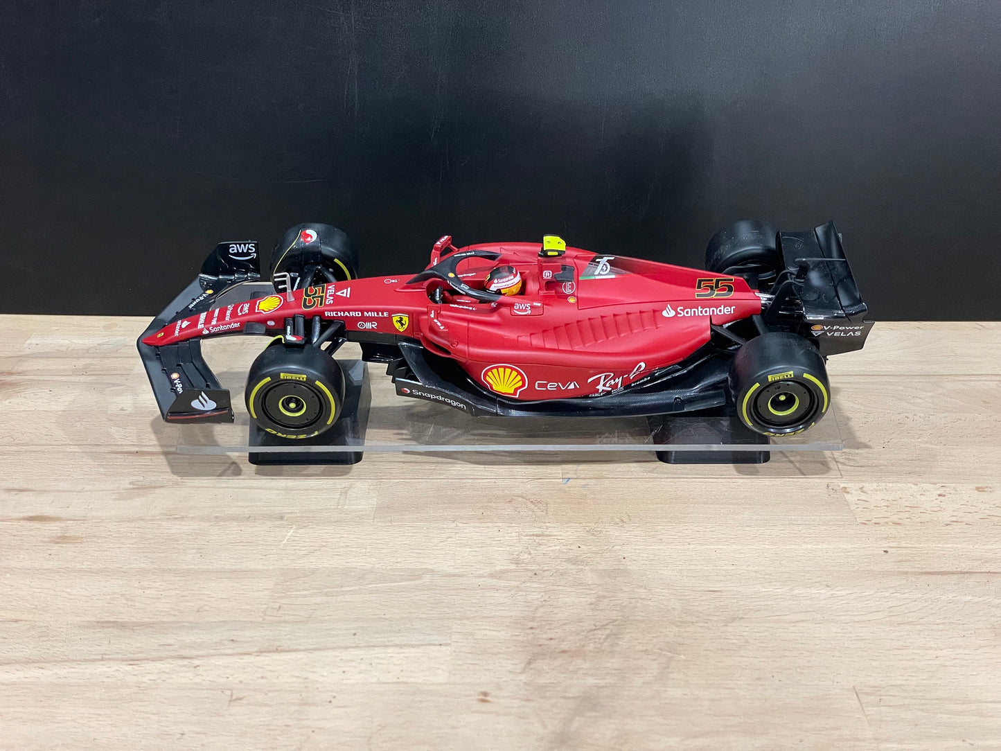 1:18 Scale Model Display Stand | Single Tier (angled)