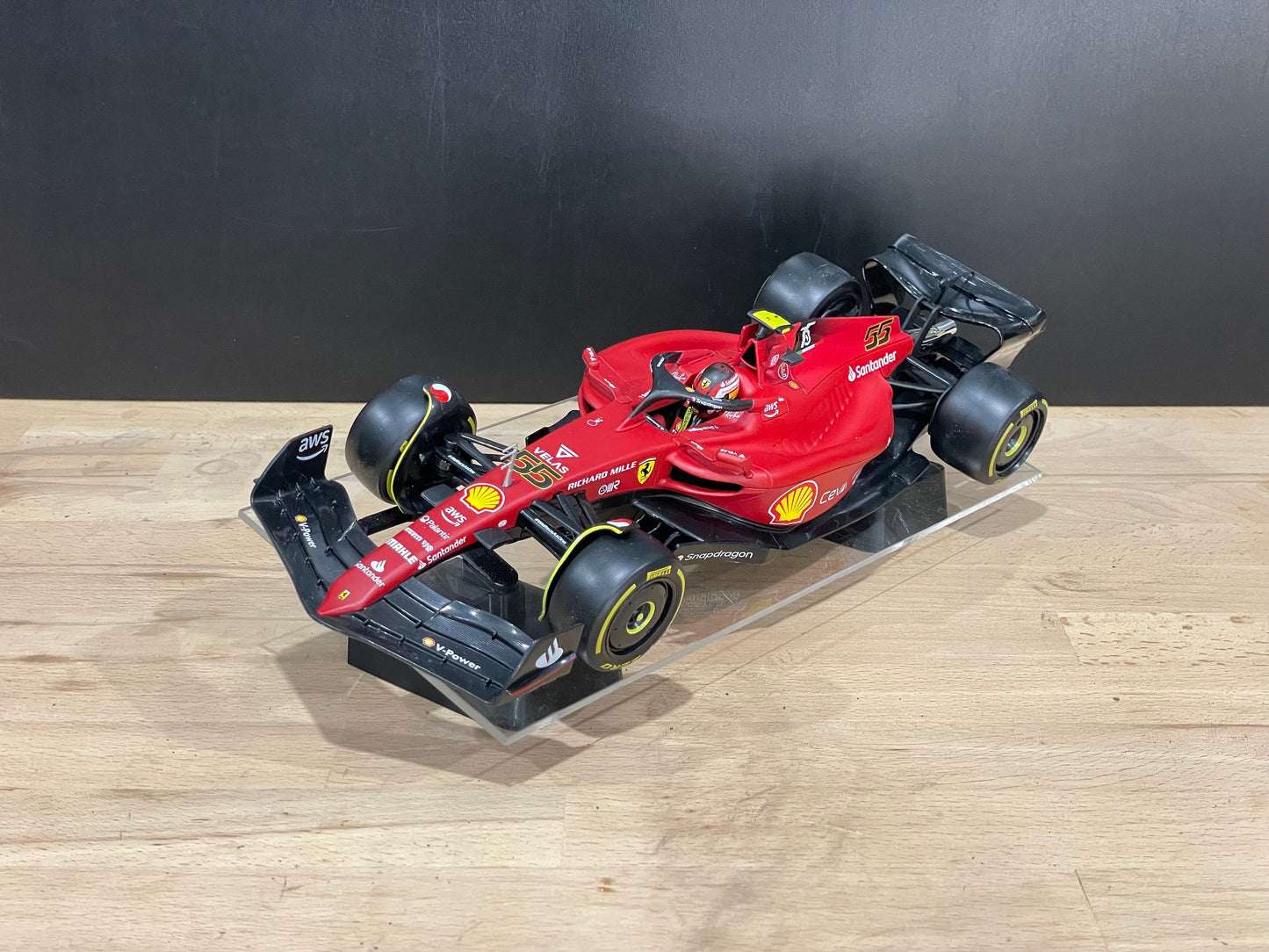 1:18 Scale Model Display Stand | Single Tier (angled)