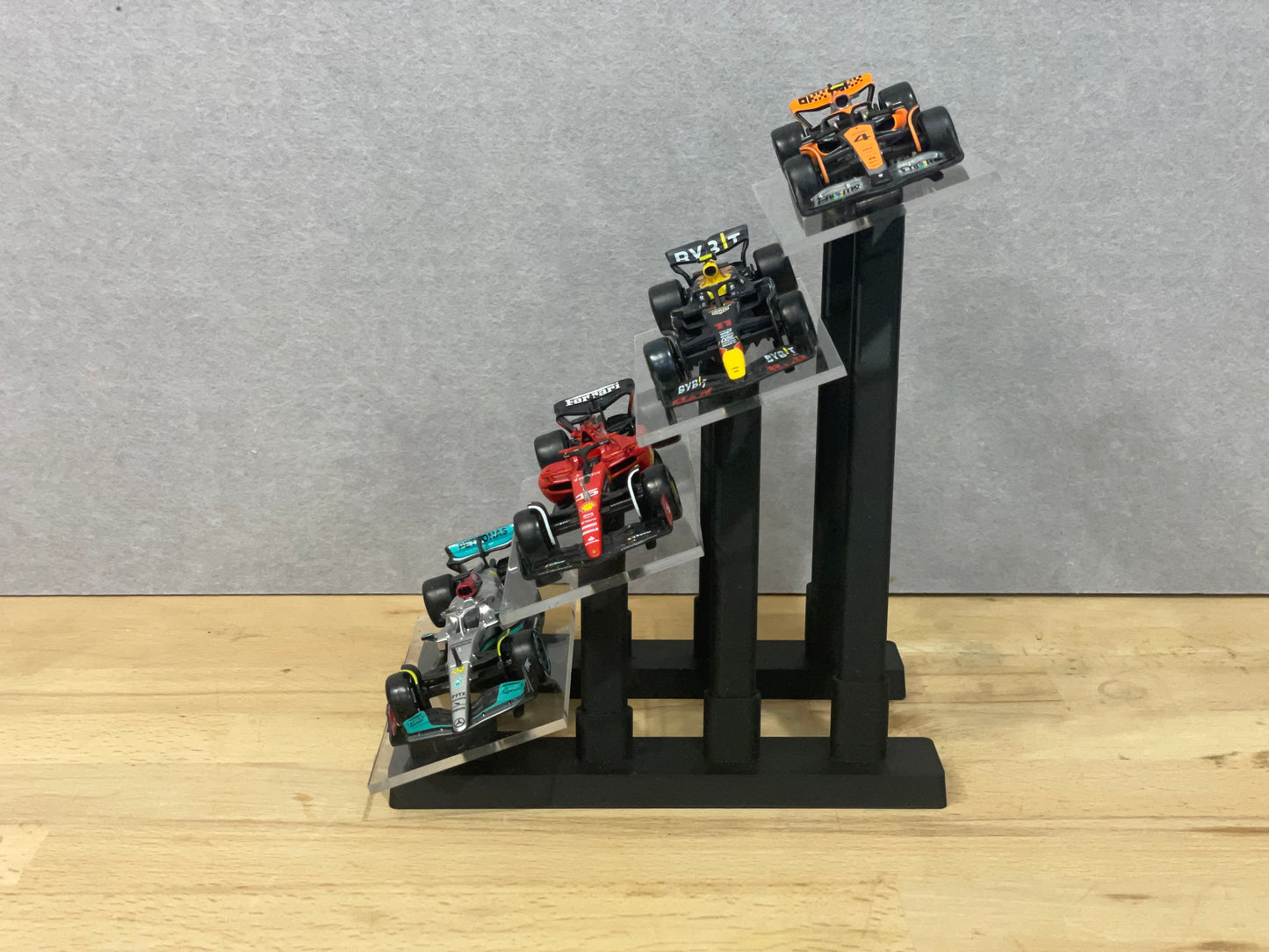 1:43 Scale Model Display Stand | 4 Tier (Angled)